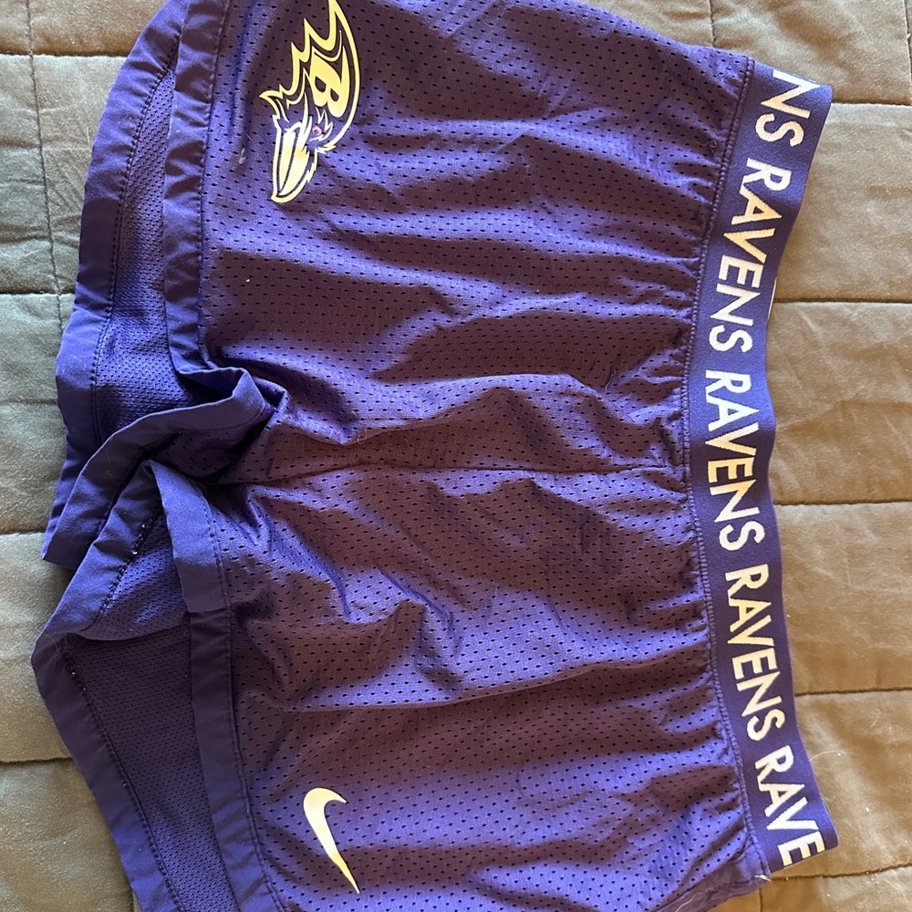 Nike Purple Baltimore Ravens Athletic Mesh Shorts